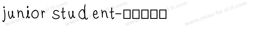 junior student字体转换